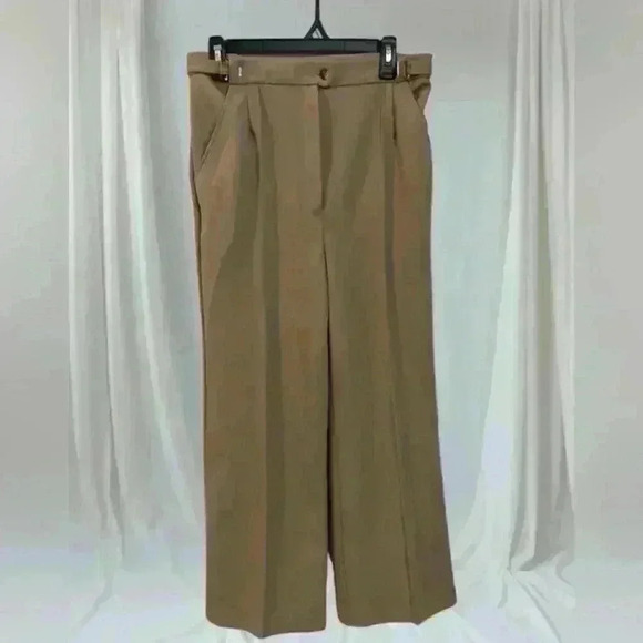 Sears Vintage 60s Pants Slacks Women's 12 Khaki High Rise New Condition - Picture 1 of 5